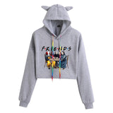 Friends Joey Hoodie Fashion Cat Women's Short Hoodie