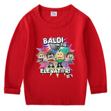 Fgteev Children's Cotton T-shirt Round Neck Base Long Sleeve Shirt