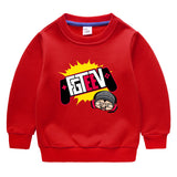 Fgteev Children's Sweater Fleece Lined Padded Warm Keeping Top