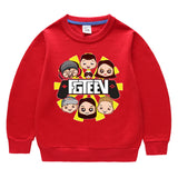 Fgteev Round Neck Sweater Children's Long Sleeve Top