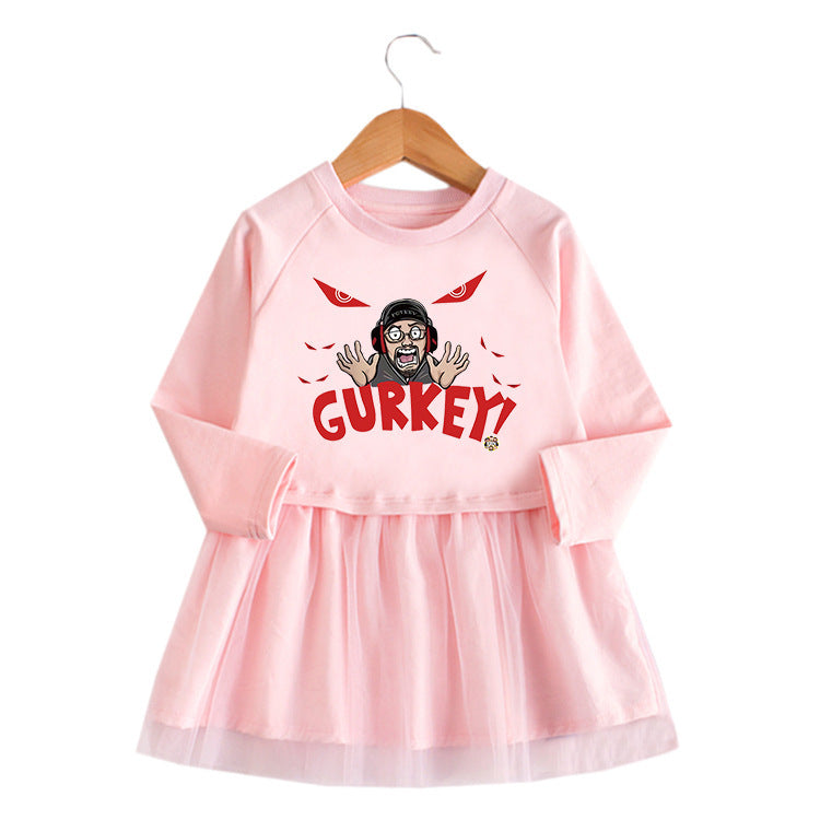 FGTeeV Cartoon Long Sleeve Princess Skirt