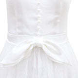 See through Wedding Dress Elegant Large Swing Dress Women's Solid Color Autumn Winter Sexy Wedding Evening Dress