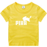 Children Pokemon Pikachu T Shirt Summer Short Sleeve T-shirt Cotton Leisure Sports