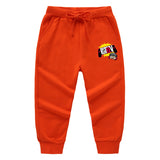 Fgteev Spring and Autumn Children's Ankle-Tied Long Pants Casual Sports Trousers