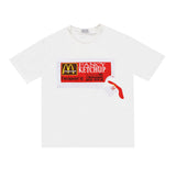Cactus Jack McDonalds Shirt Travis Scott Cactus Jack Short Loose-Fitting Casual T-shirt
