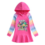 Fgteev Girls' Dress Children's Long-Sleeved Princess Dress