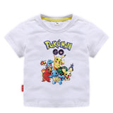 Children Pokemon Pikachu T Shirt Summer Clothing Short Sleeve T-shirt Cotton Leisure Sports