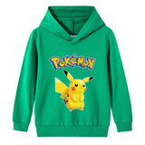 Children Pokemon Pikachu Hoodie Cotton Hooded Sweater