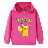Children Pokemon Pikachu Hoodie Cotton Hooded Sweater