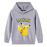 Children Pokemon Pikachu Hoodie Cotton Hooded Sweater