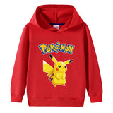 Children Pokemon Pikachu Hoodie Cotton Hooded Sweater