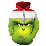 Grinch Hoodie Santa Claus Hoodie Sweatshirt 3d Printing