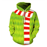 Grinch Hoodie Santa Claus Hoodie Sweatshirt 3d Printing