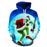 Grinch Hoodie Santa Claus Hoodie Sweatshirt 3d Printing