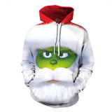 Grinch Hoodie Santa Claus Hoodie Sweatshirt 3d Printing