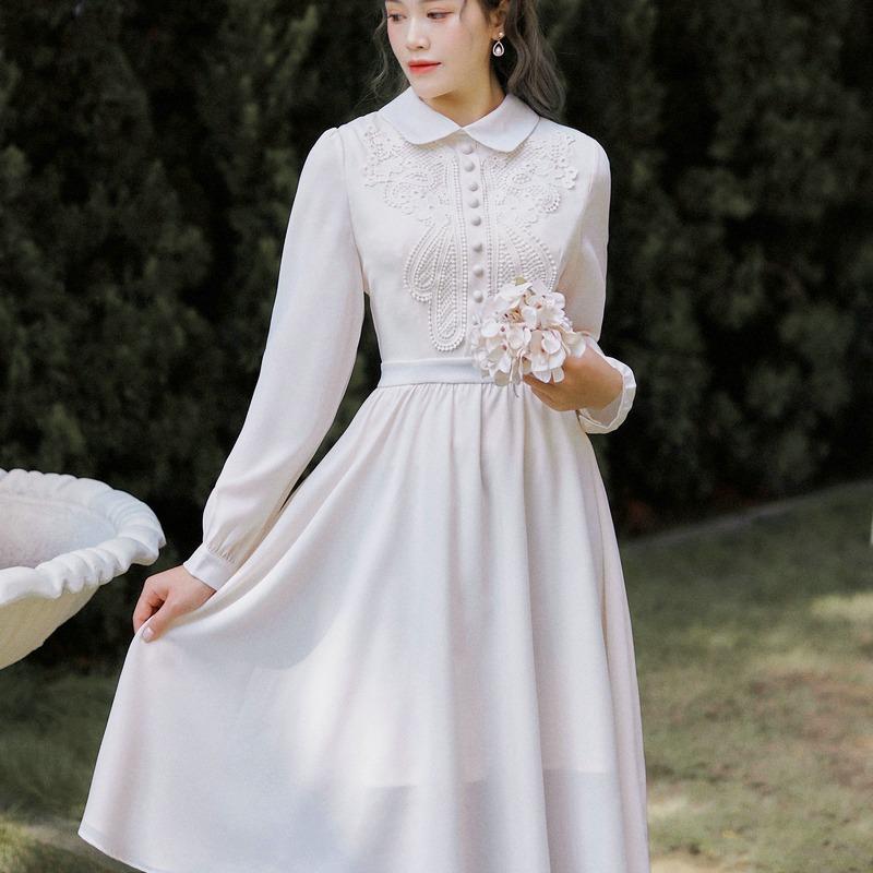 Vintage Long Sleeve cottagecore aesthetic dress