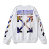 Arrow Graffiti Sweater Autumn and Winter Loose Round Neck Bottoming Shirt sweatshirt