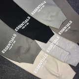 Fog Fear of God Essentials Hoodie Double Line Loose Autumn and Winter Fleece-Lined Half Zipper Hoodie