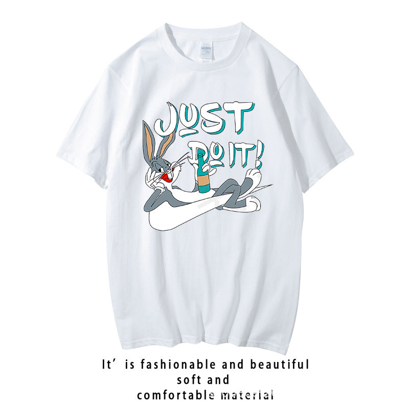 Bugs Bunny Shirt T-shirt Short Sleeve Loose Women's Wear