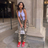 Music Festivals Rave Outfits Girls Tops Women's Spring Clothing round Neck Sleeveless Sexy Solid Color T-shirt