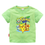 Children Pokemon Pikachu T Shirt Children's Clothing Children's Summer Clothing Short Sleeve T-shirt