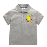 Children Pokemon Pikachu T Shirt Polo Shirt Short Sleeve Pure Cotton Baby