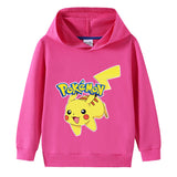 Children Pokemon Pikachu Hoodie Cotton Hooded Sweater Neutral