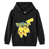 Children Pokemon Pikachu Hoodie Cotton Hooded Sweater Neutral