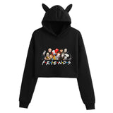 Friends Joey Hoodie Cat Ears Cropped Women's Hat