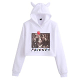 Friends Joey Hoodie Cat Ears Cropped Women's Hat