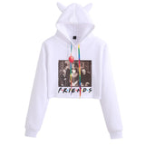 Friends Joey Hoodie Fashion Cat Women's Short Hoodie