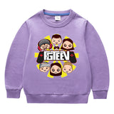 Fgteev Round Neck Sweater Children's Long Sleeve Top