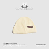 Toboggan Hat Autumn And Winter Knitted Hat Warm Ear Protection