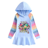 Fgteev Girls' Dress Children's Long-Sleeved Princess Dress