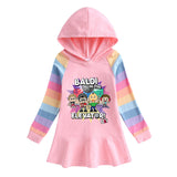 Fgteev Girls' Dress Children's Long-Sleeved Princess Dress
