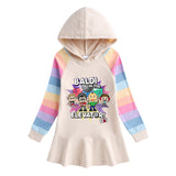 Fgteev Girls' Dress Children's Long-Sleeved Princess Dress