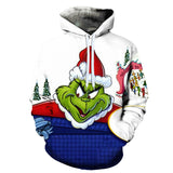 Grinch Hoodie Santa Claus Hoodie Sweatshirt 3d Printing