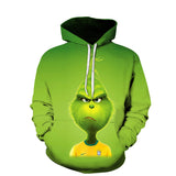 Grinch Hoodie Santa Claus Hoodie Sweatshirt 3d Printing