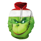 Grinch Hoodie Santa Claus Hoodie Sweatshirt 3d Printing