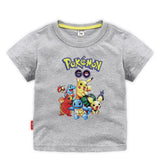 Children Pokemon Pikachu T Shirt Summer Clothing Short Sleeve T-shirt Cotton Leisure Sports