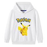 Children Pokemon Pikachu Hoodie Cotton Hooded Sweater