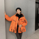 Women Winter Coats Puffer Jacket Down Coat Winter New Down Jacket Female Palm Scarf Warm Down Jacket