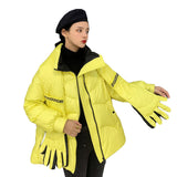 Women Winter Coats Puffer Jacket Down Coat Winter New Down Jacket Female Palm Scarf Warm Down Jacket