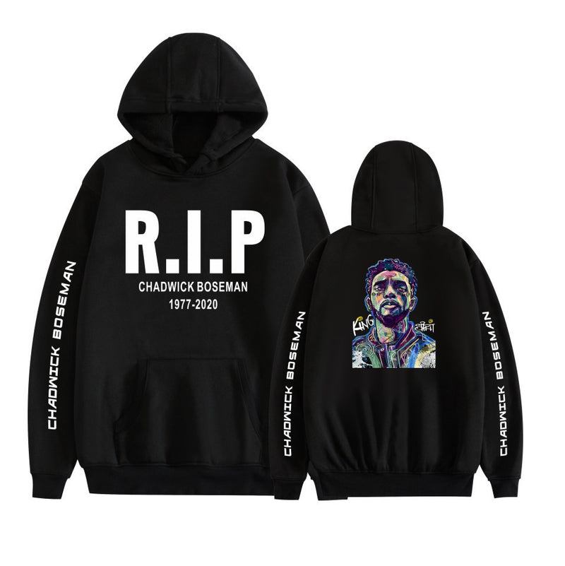 Rhude Hoodie Chadwick Boseman Casual Men's and Women's Hoodie