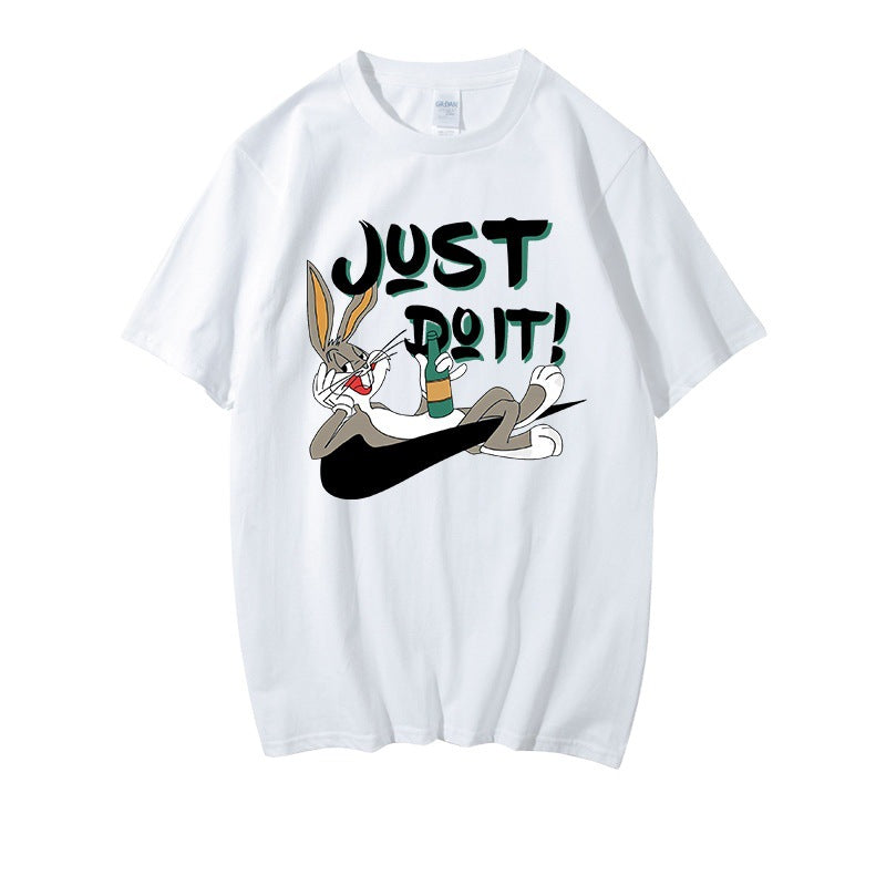Bugs Bunny Shirt T-shirt Short Sleeve Loose Women's Wear