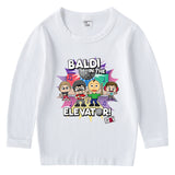 Fgteev Children's Cotton T-shirt Round Neck Base Long Sleeve Shirt