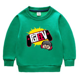 Fgteev T Shirt Sweater Fleece Lined Padded Warm Keeping Top