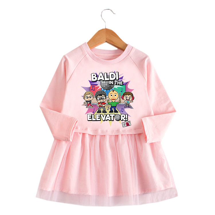 FGTeeV Cartoon Long Sleeve Princess Dress