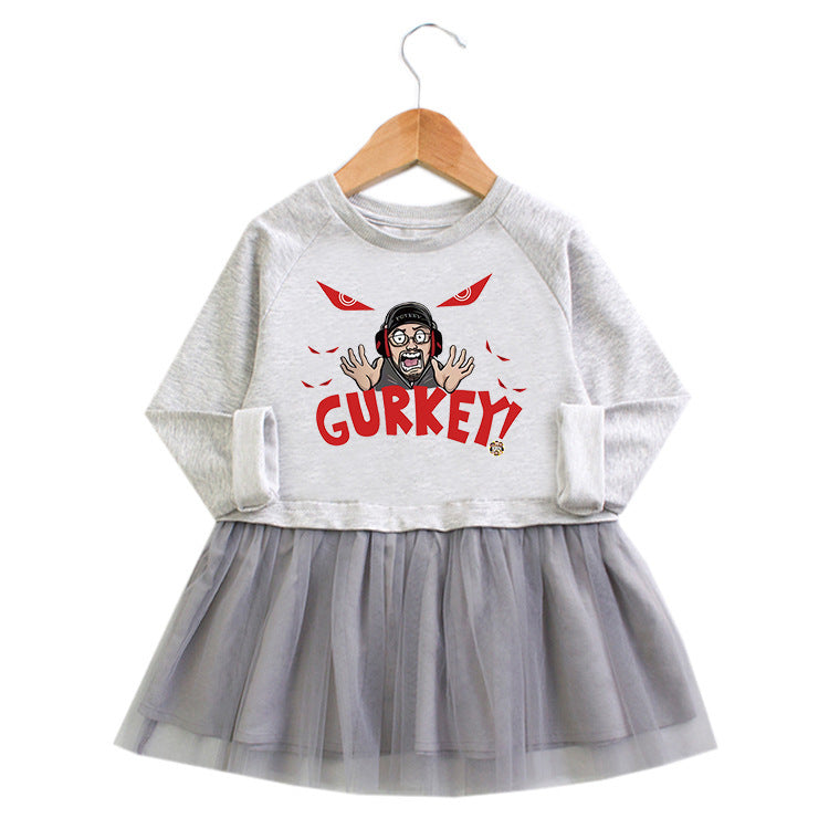 FGTeeV Cartoon Long Sleeve Princess Skirt