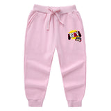 Fgteev Spring and Autumn Children's Ankle-Tied Long Pants Casual Sports Trousers